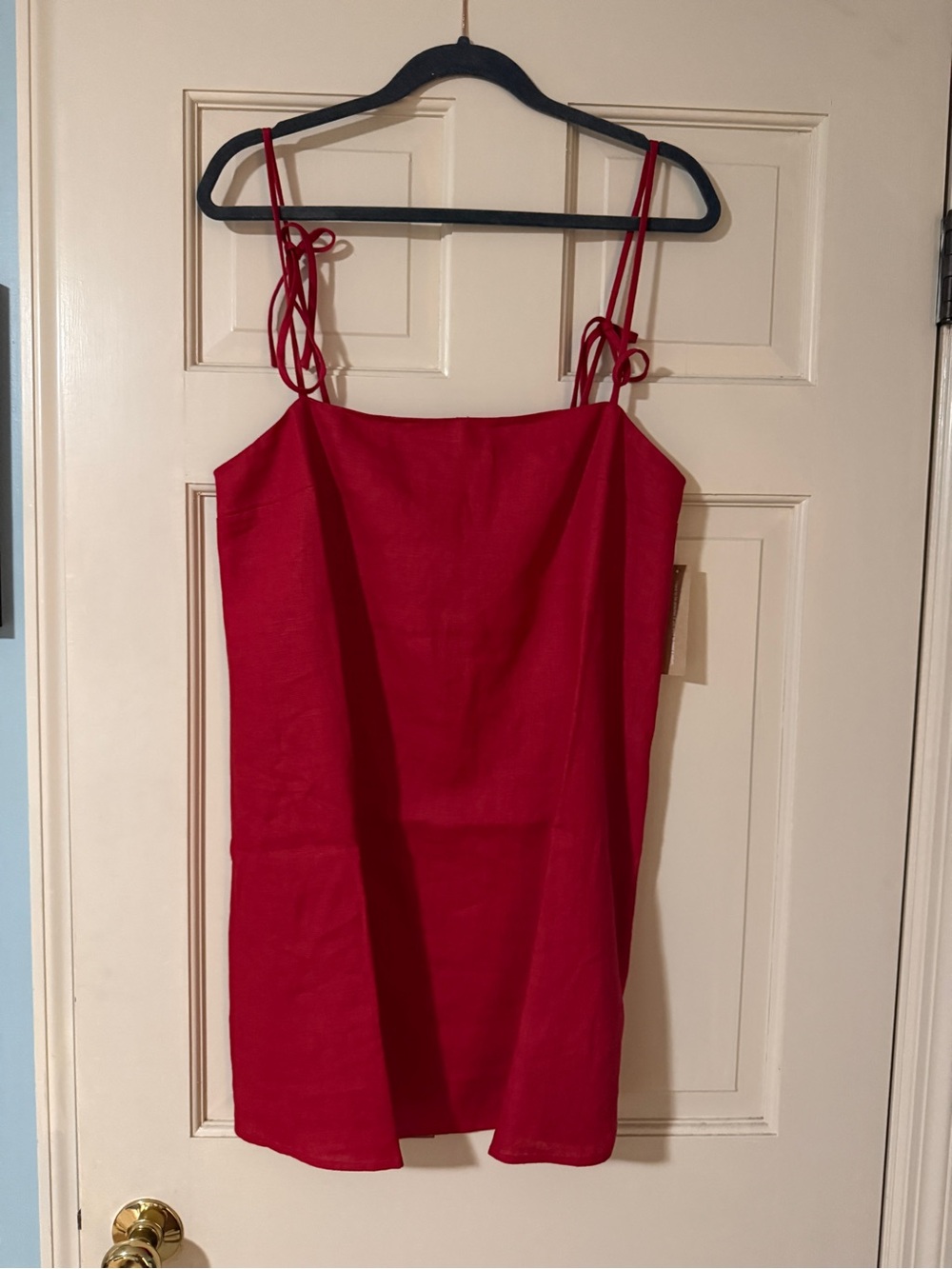 FEW MODA - Red Spaghetti Strap Slip Dress